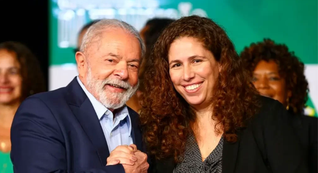 Presidente Lula com a ministra da Gestão, Esther Dweck