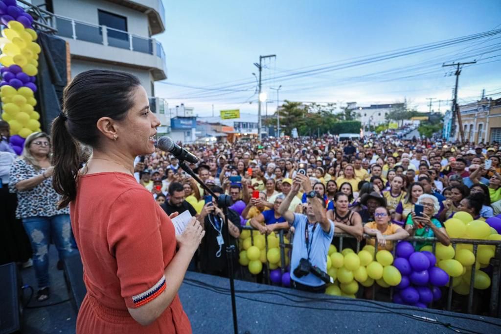 Governadora Raquel Lyra (PSDB), em Caruaru