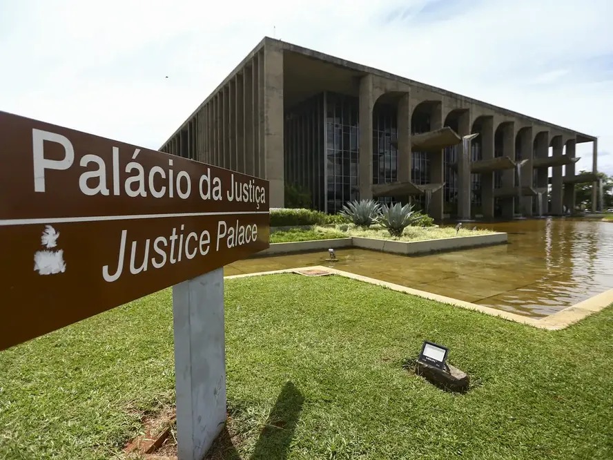 Fachada do ministério da Justiça 