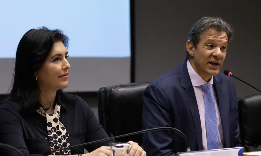 Ministros da Fazenda, Fernando Haddad, e do Planejamento, Simone Tebet