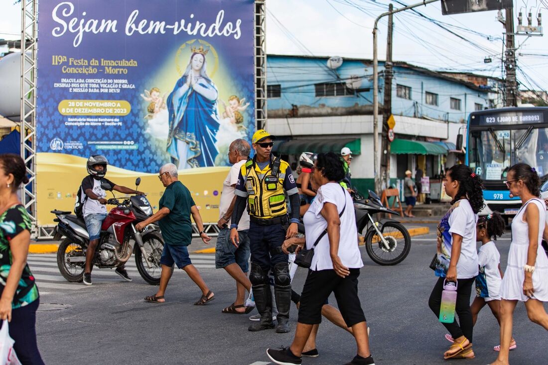 Ruas de acesso ao Morro da Conceição vão ser interditadas a partir desta quinta (7) até à 1h do sábado (9)