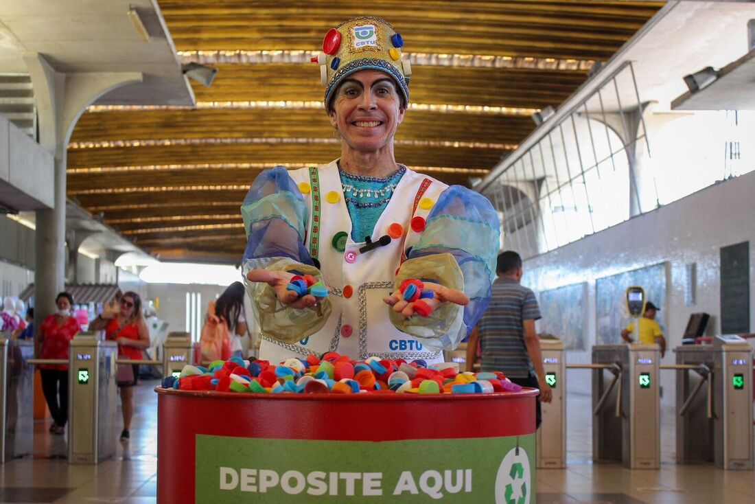 Campanha 'Tampinhas Solidárias' da CBTU Recife, em parceria com o GAC-PE