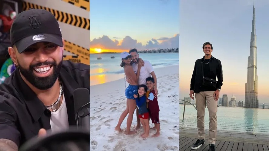 Gabigol colocou 'dente de prata' em SP, Everton levou a família pro Caribe e Pedro viajou para Dubai 