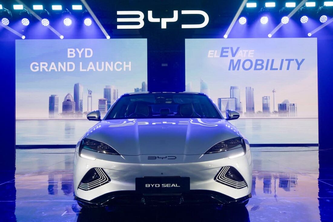 Vendas mundiais da BYD ultrapassaram 3 milhões