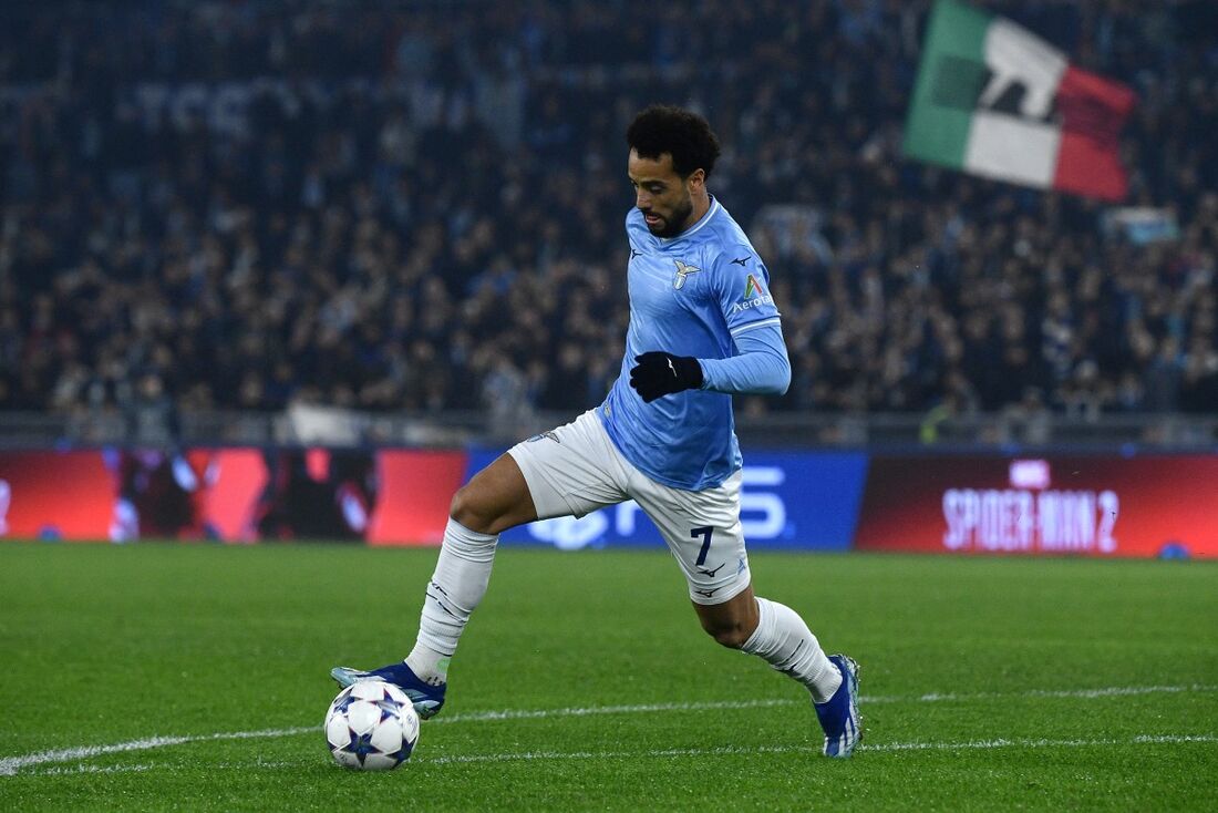 Felipe Anderson em atuação pela Lazio essa temporada