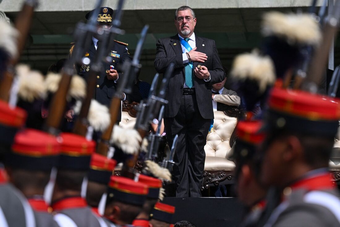 O recém-empossado presidente da Guatemala, o social-democrata Bernardo Arévalo