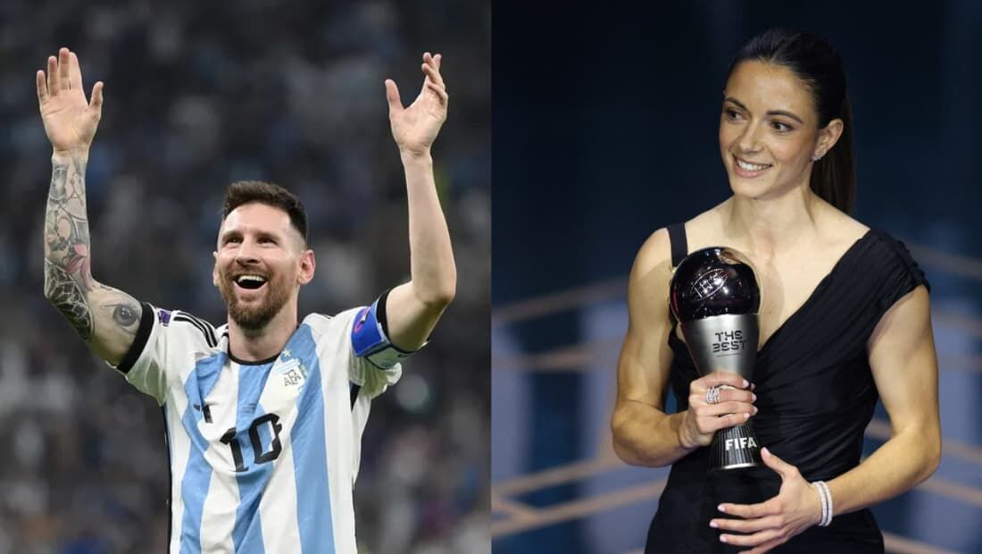 Messi e Aitana Bonmatí foram premiados os melhores do mundo durante o The Best 2023 