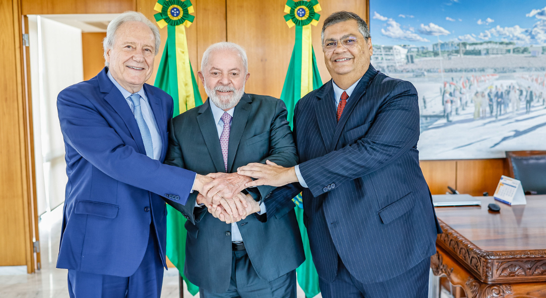 Ricardo Lewandowski, Lula e Flávio Dino