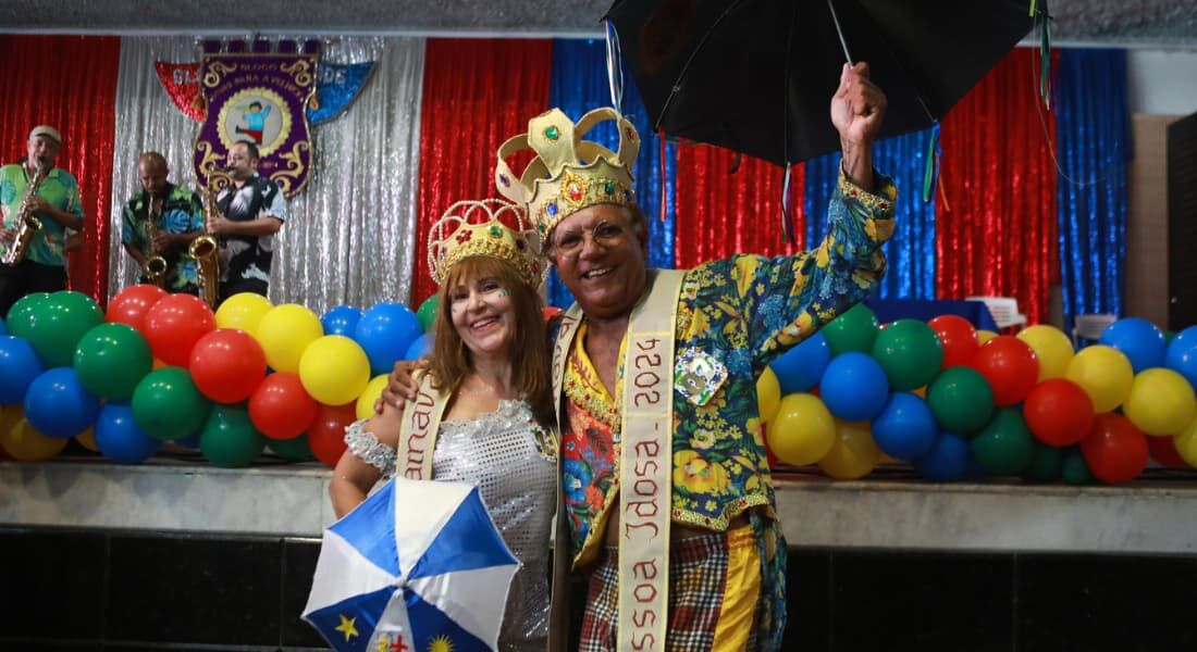 Rejane Pinheiro e Valdir Nunes, os monarcas idosos do Carnaval do Recife 2024