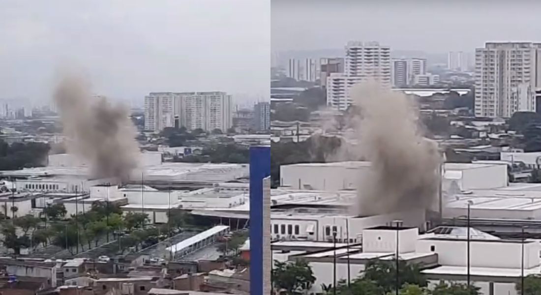 Chamas foram controladas pela brigada de bombeiros do centro de compras 