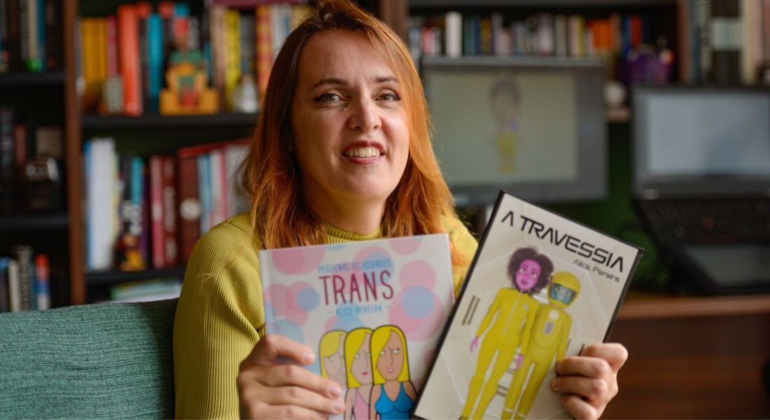 Alice Pereira, ilustradora, quadrinista e atualmente trabalha também com animação