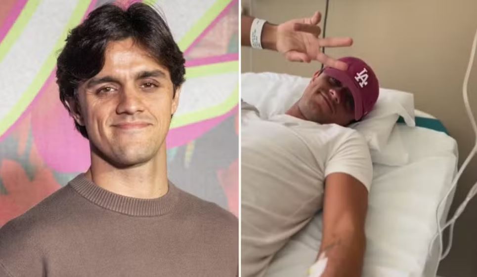 Felipe Simas foi internado em hospital para investigar quadro de neurite óptica 