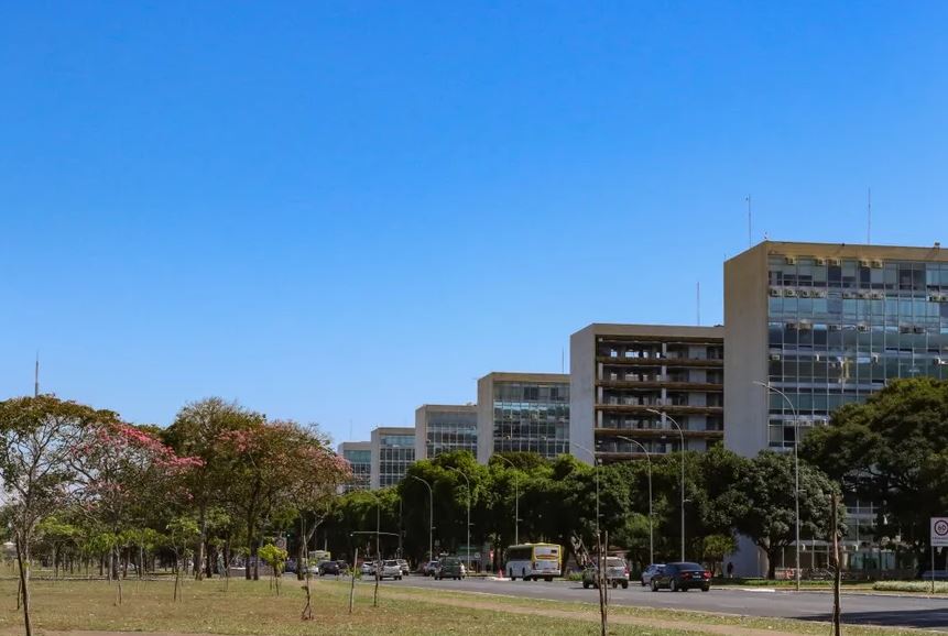 Esplanada dos Ministérios, em Brasília