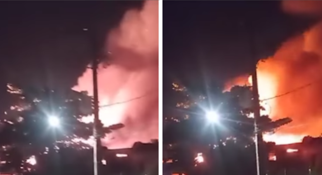 Incêndio em supermercado em Jaboatão