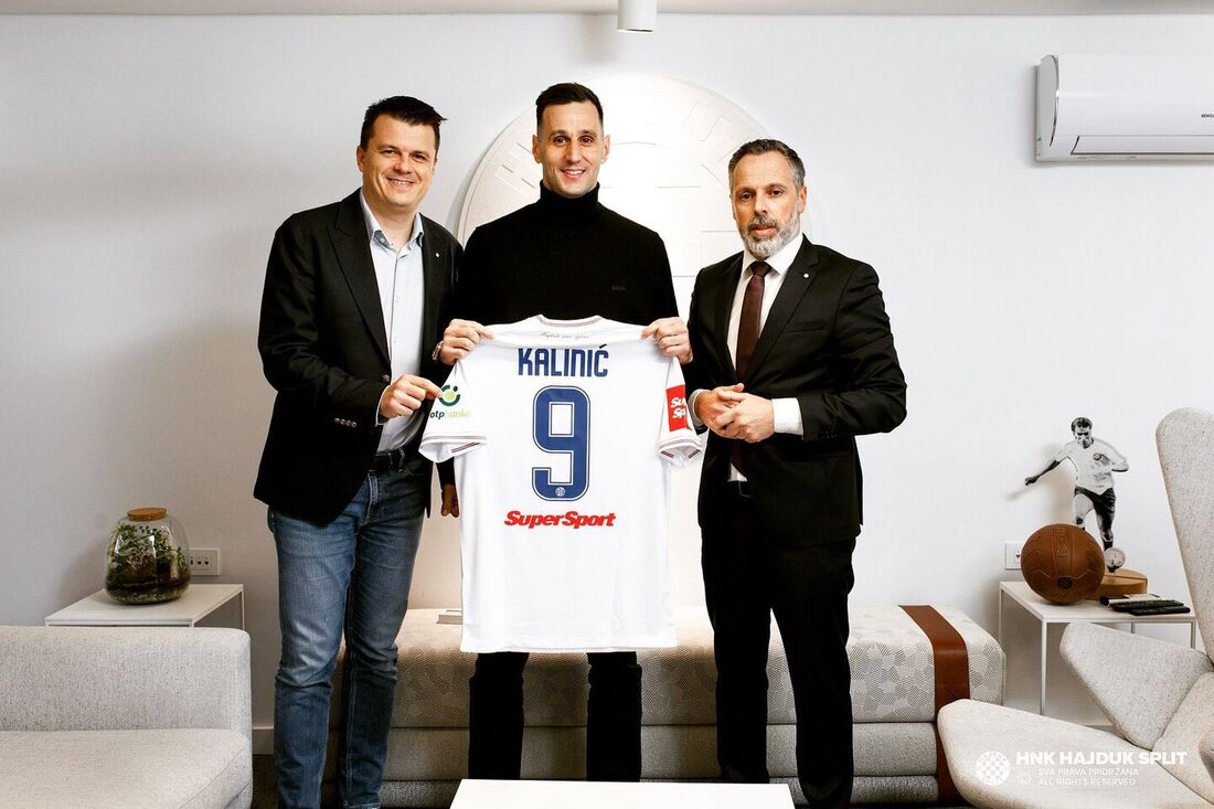 Nikola Kalinic, atacante revelado no Hajduk Split em 2005 