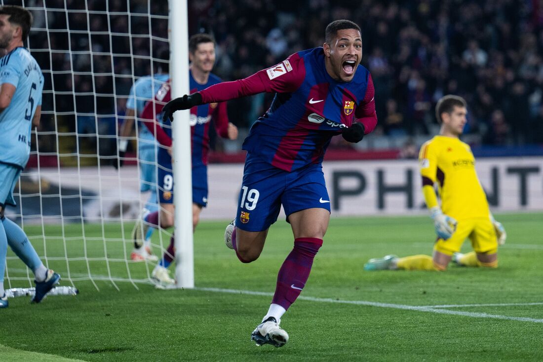 Vitor Roque fez o único gol diante do Osasuna 