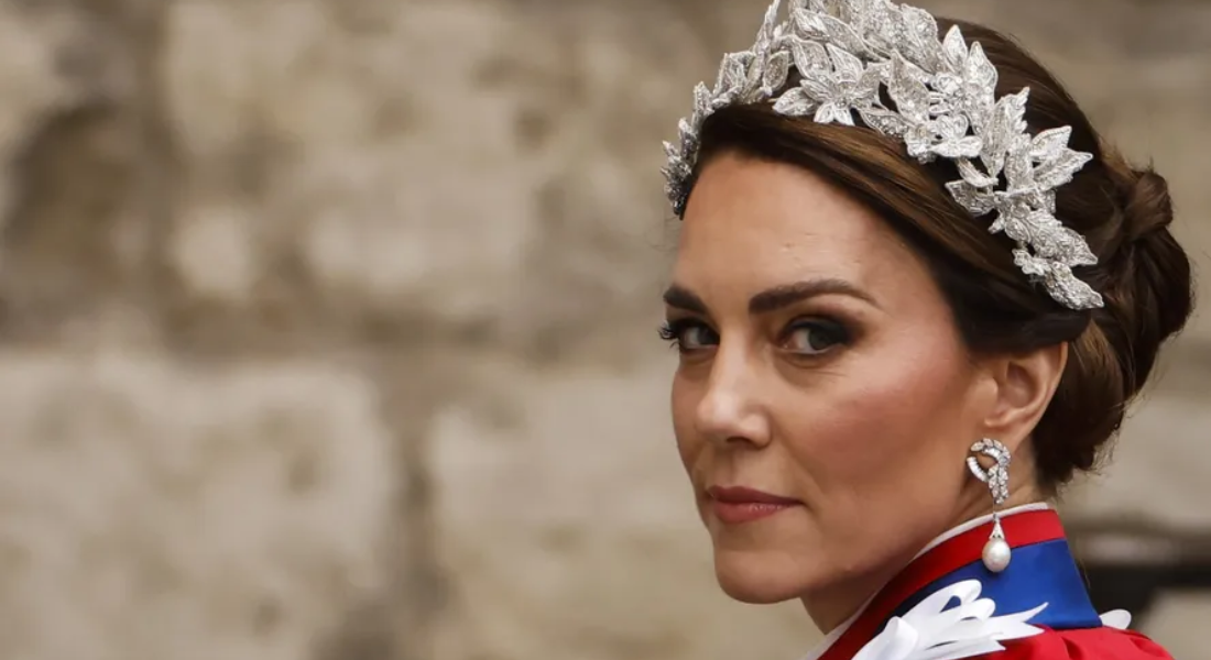 Kate Middleton, a princesa de Gales, na cerimônia de coroação do rei Charles III 