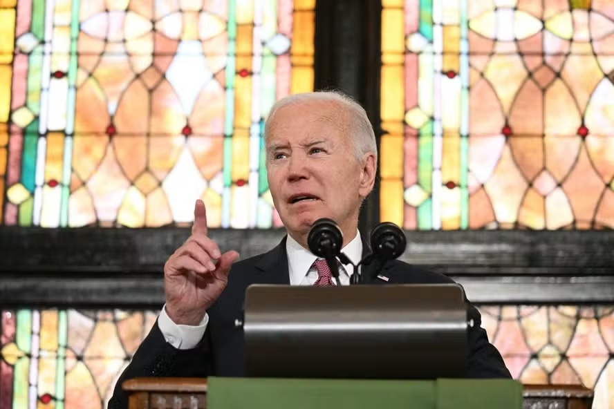 Manifestantes interrompem discurso de Biden e pedem cessar-fogo em Gaza 