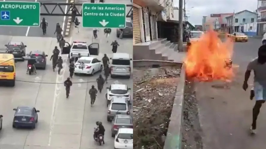 Imagens registram onda de violência no Equador 