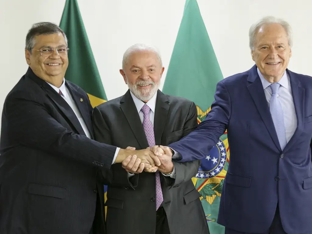 Brasília (DF), 11/01/2024 - O presidente Luiz Inácio Lula da Silva anuncia Ricardo Lewandowski como ministro da Justiça e Segurança Pública em substituição a Flávio Dino