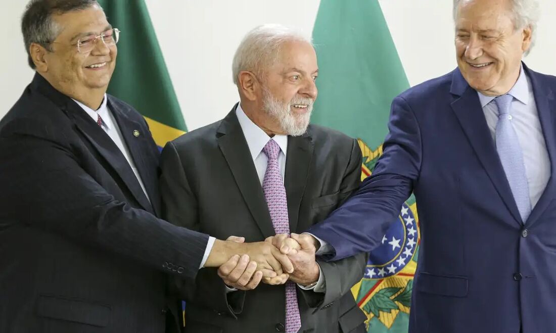 Flávio Dino, Lula e Ricardo Lewandowski