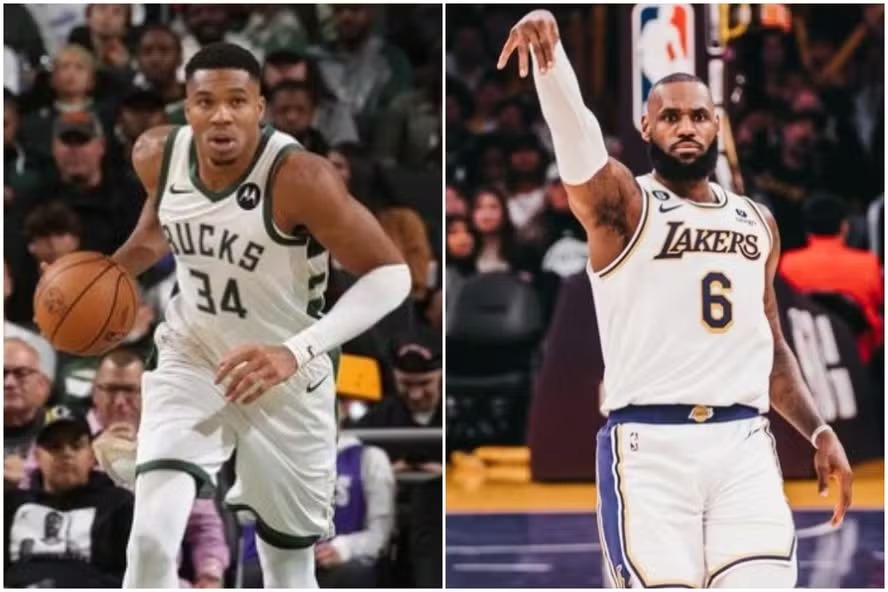 Giannis Antetokounmpo e LeBron James lideram votação para o All-Star Game 