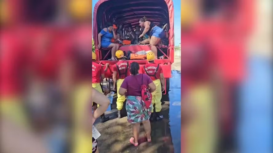 Resgate feito pelos Bombeiros nesta terça-feira (16)