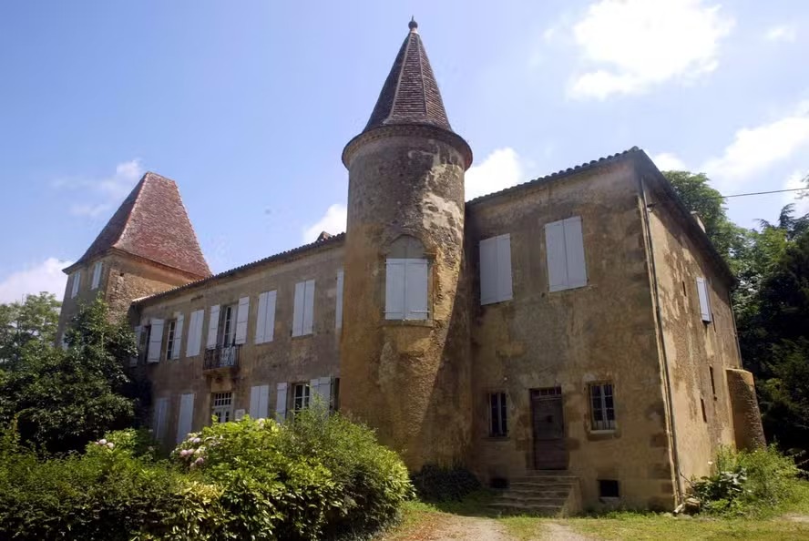 O Chateau de Castelmore, no vilarejo de Lupiac