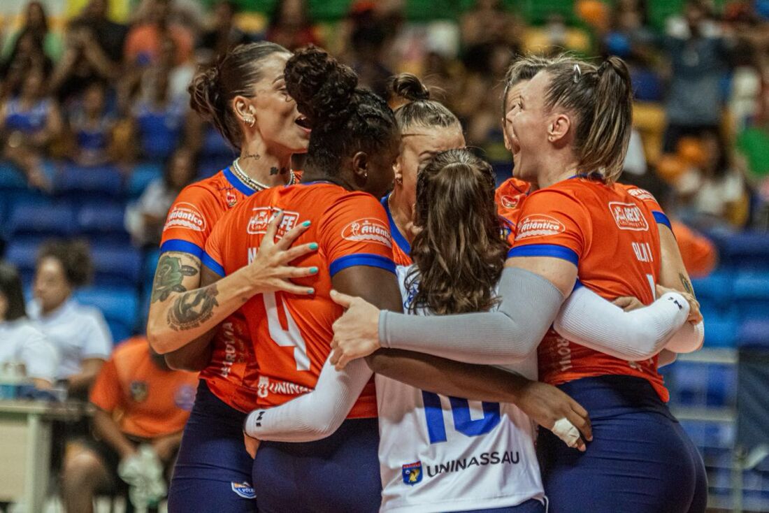 Recife Vôlei venceu clássico nordestino diante do Vôlei Natal 