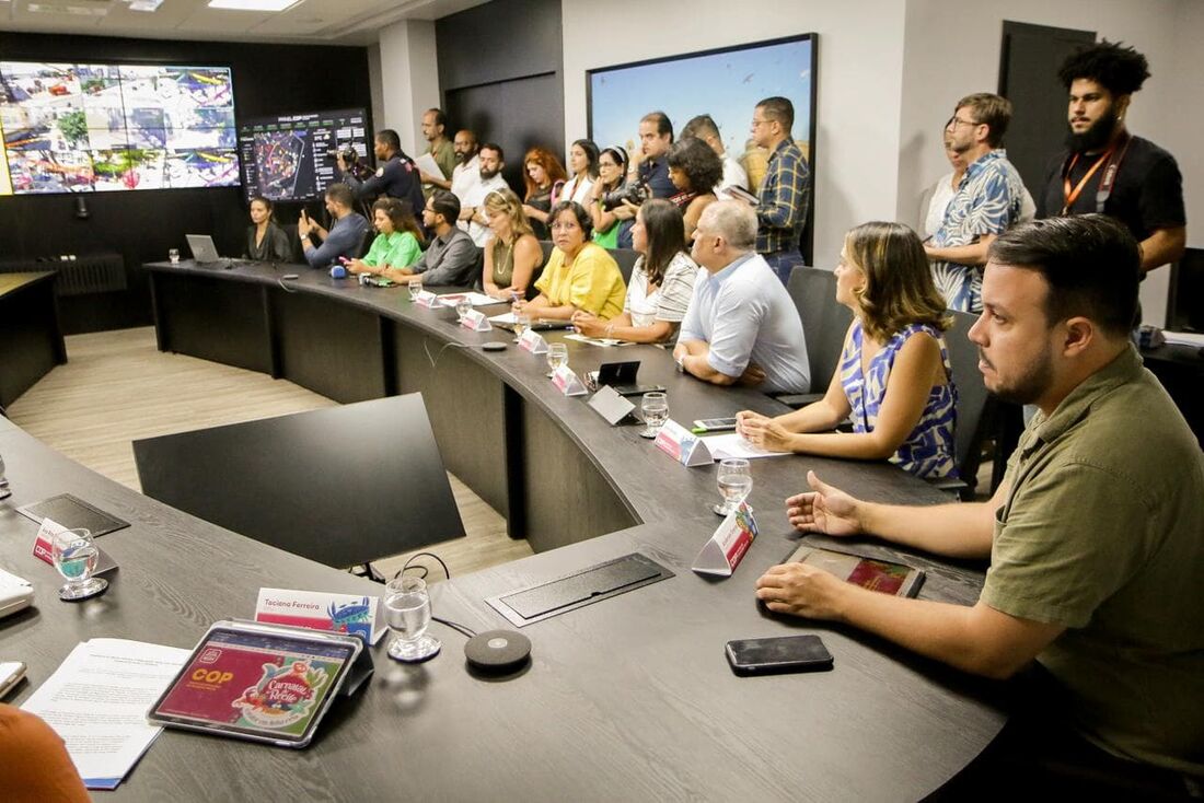 Coletiva de imprensa sobre os serviços da PCR para o Carnaval 2024