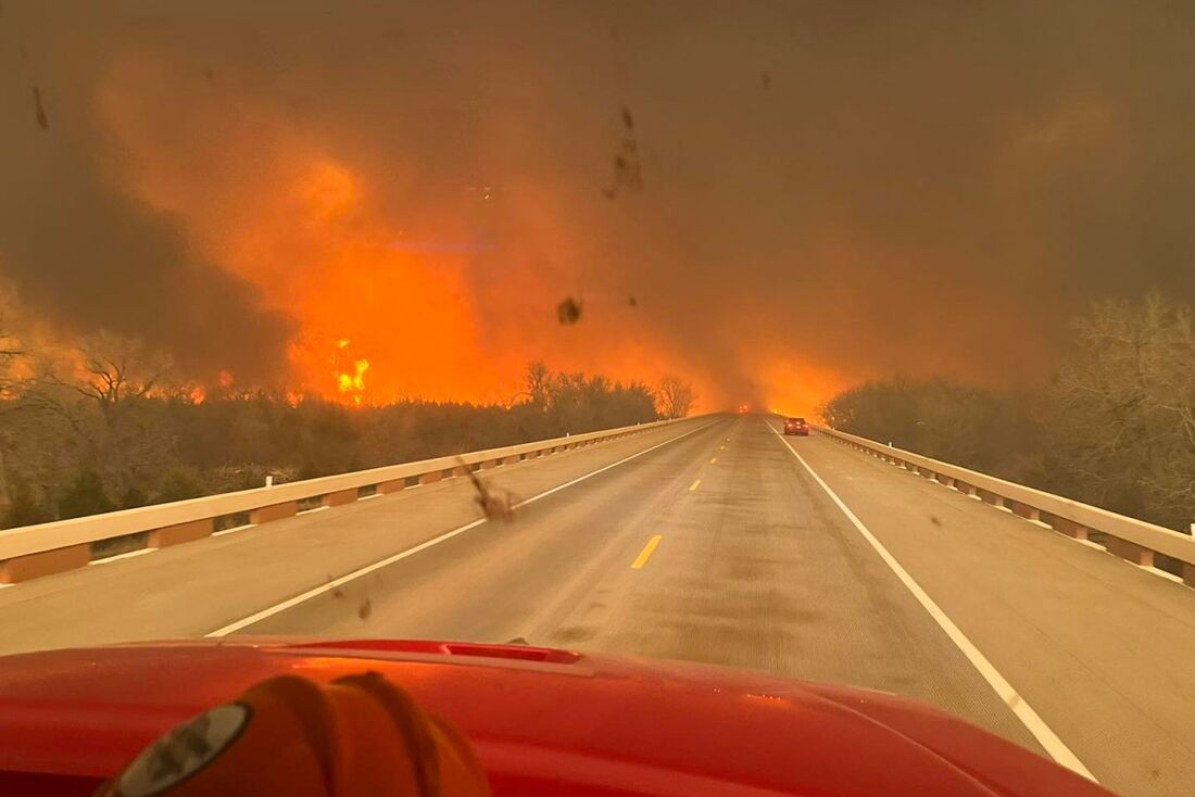 Incêndios florestais no Texas