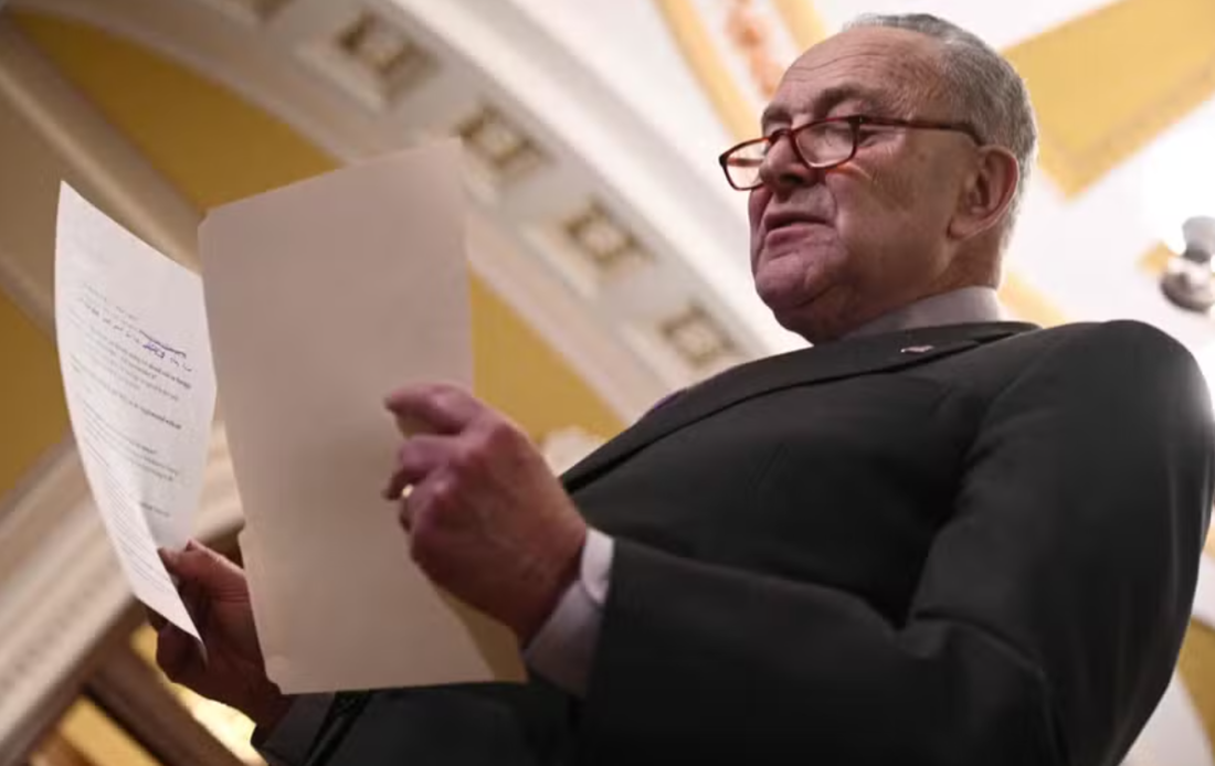 Líder da maioria democrata no Senado, Chuck Schumer 