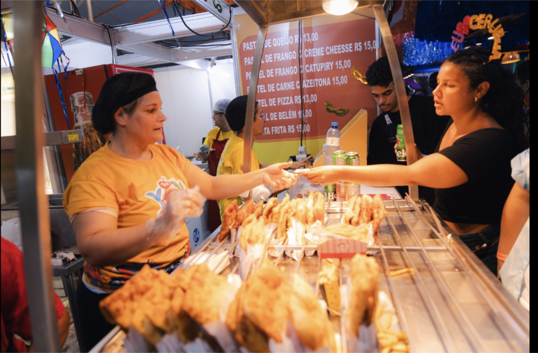 Arena Gastronômica da Abrasel durante o Carnaval do Recife.