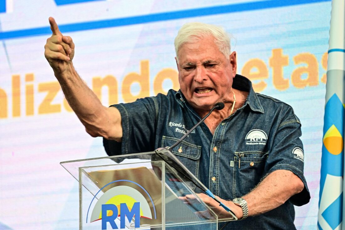 O ex-presidente e candidato presidencial do Panamá Ricardo Martinelli 