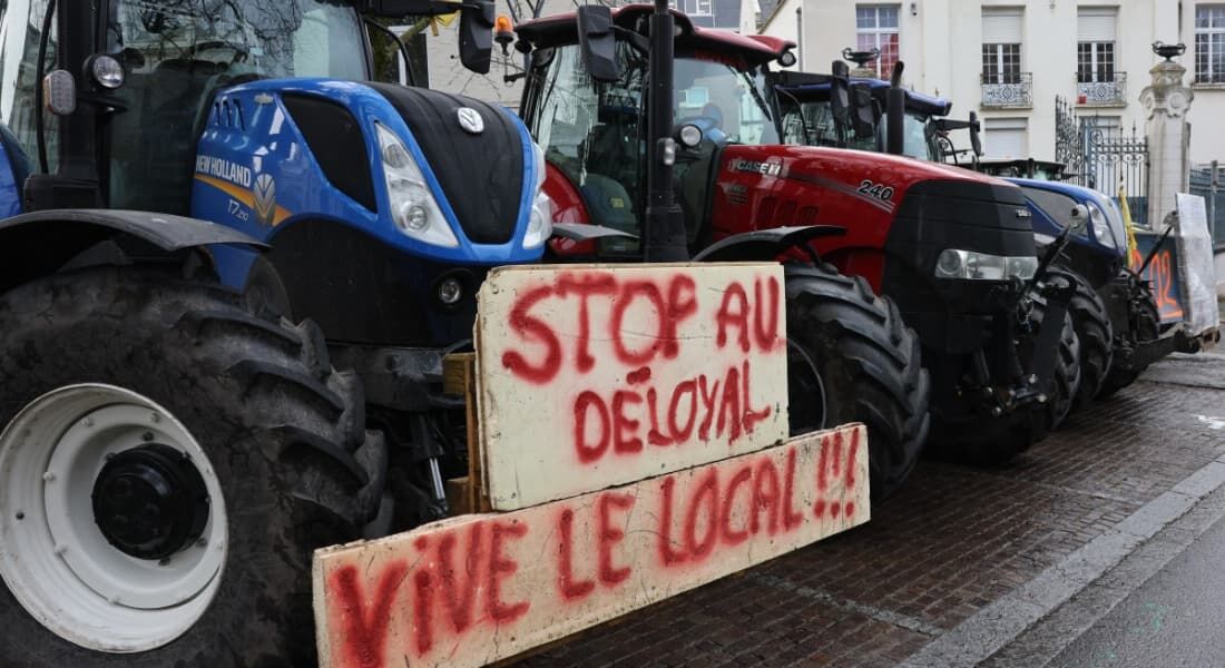 Protesto de agricultores na França