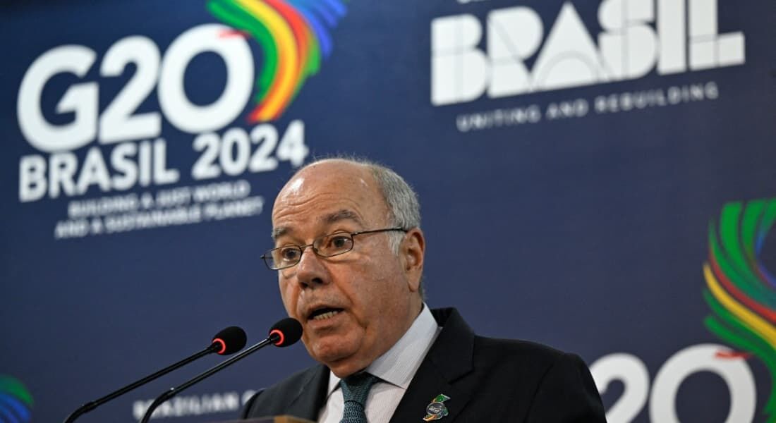 Mauro Vieira no encontro com chanceleres do G20, no Rio