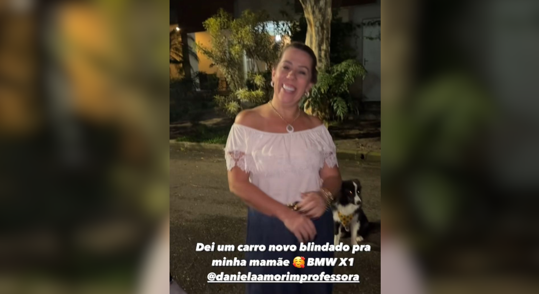 Story de MC Daniel sobre o presente à mãe dele