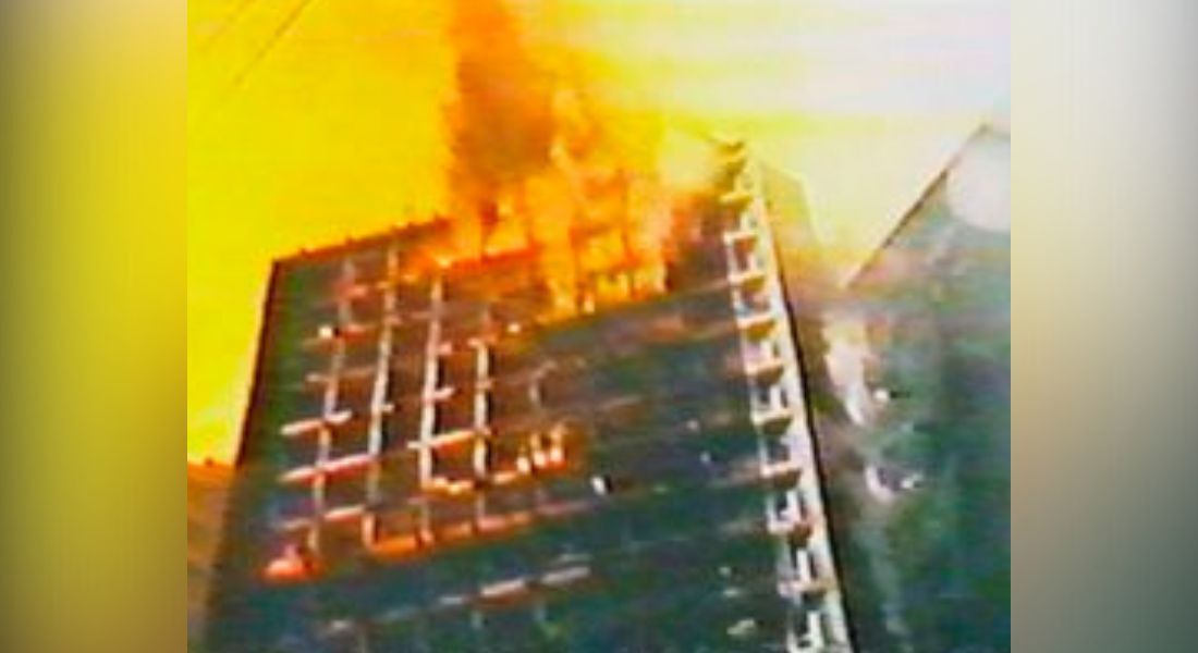 Joelma em chamas. Imagens feitas pela produtora Souza Lima rodaram o mundo.