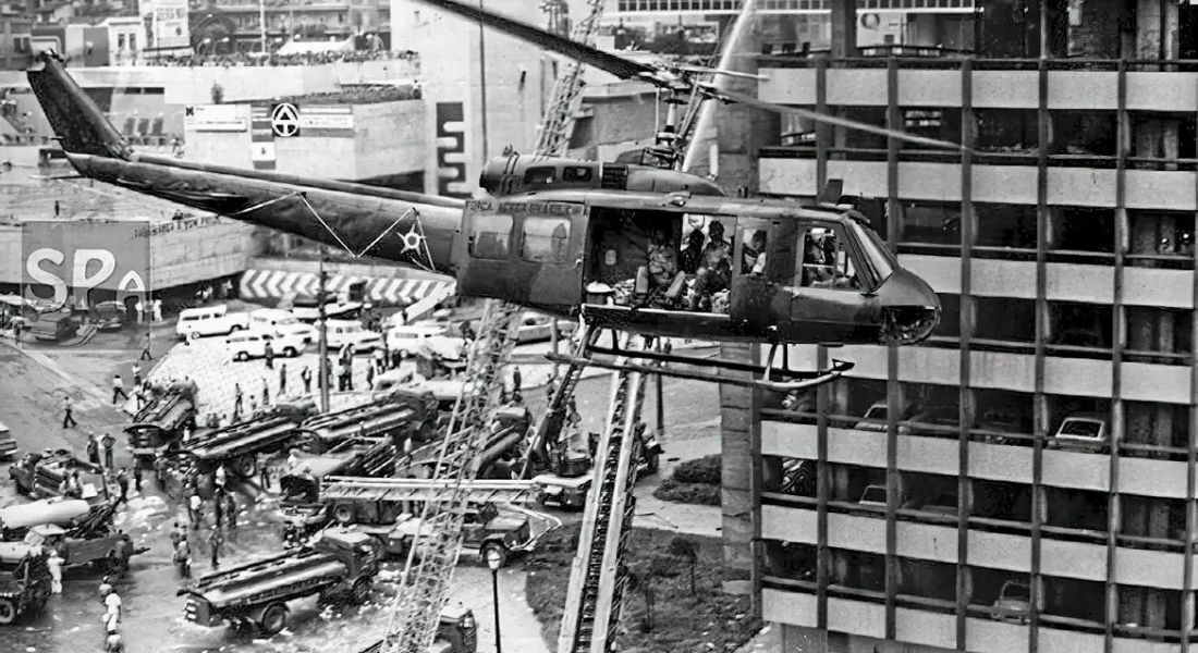 Iincêndio no Edifício Joelma, no centro da capital paulista, ocorrido há exatos 50 anos