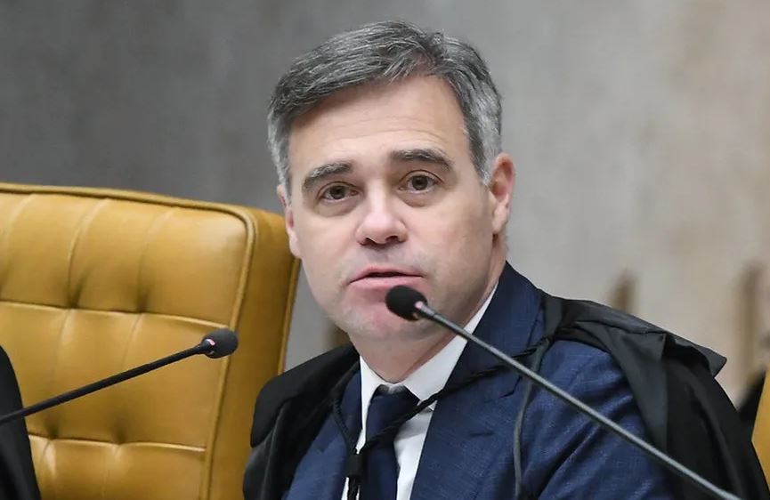 O ministro André Mendonça, durante sessão do STF 