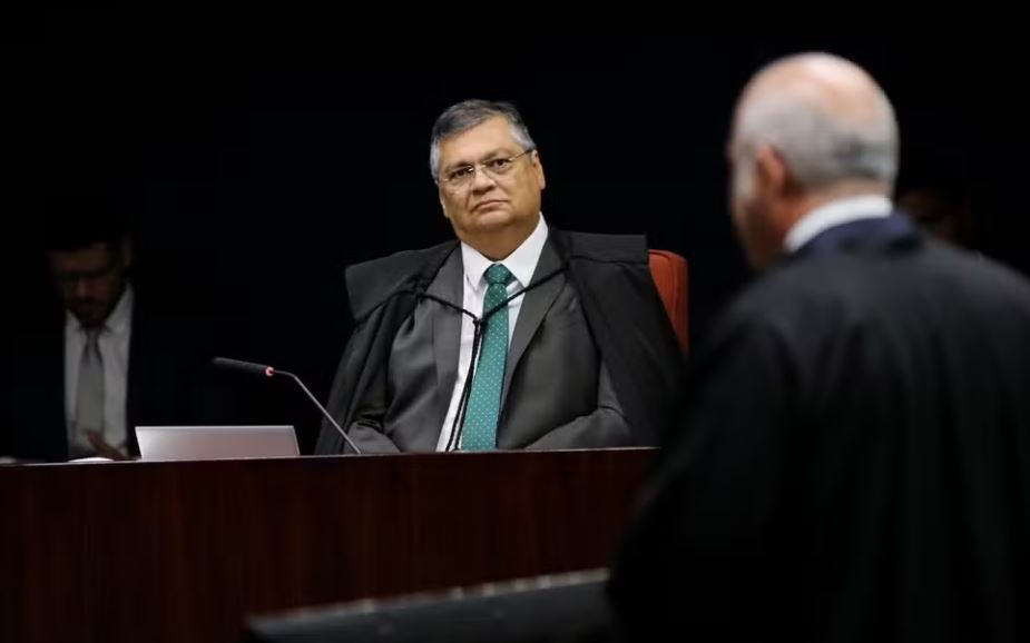 Ministro Flávio Dino durante sessão da Primeira Turma do STF 