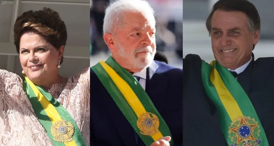 Dilma, Lula e Bolsonaro 