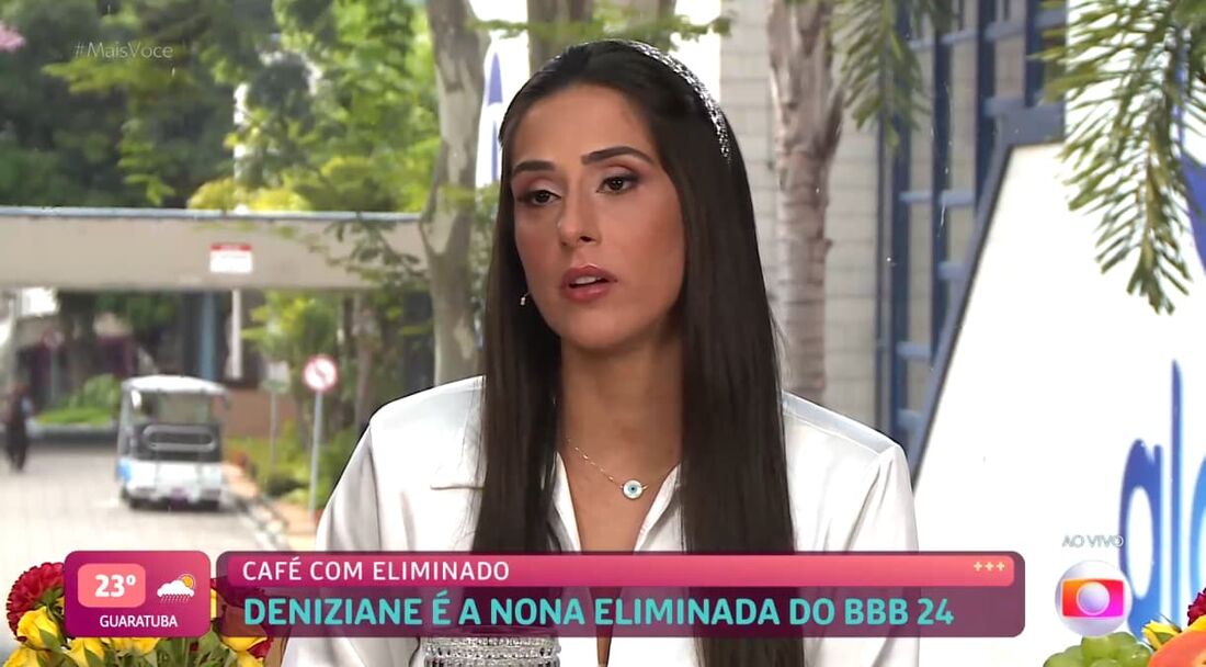 Deniziane participou do Mais Você nesta quarta-feira (21) 