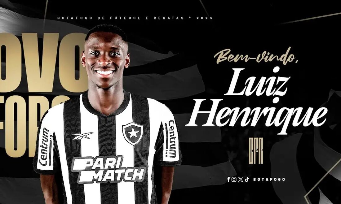 Luiz Henrique, novo atacante do Botafogo