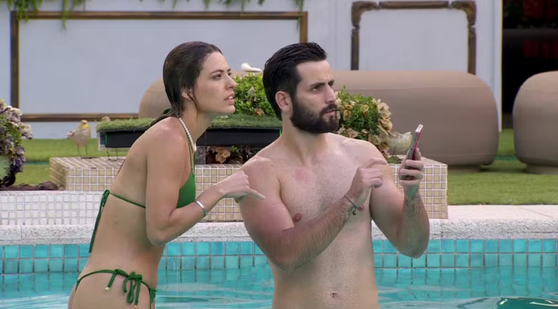 Momento que Matteus perde estalecas no BBB 24