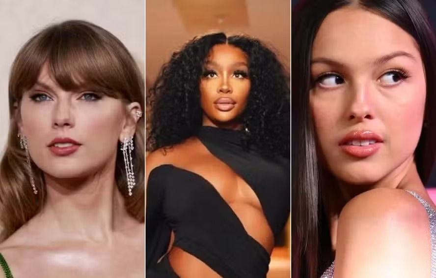 Taylor Swift, SZA e Olivia Rodrigo 