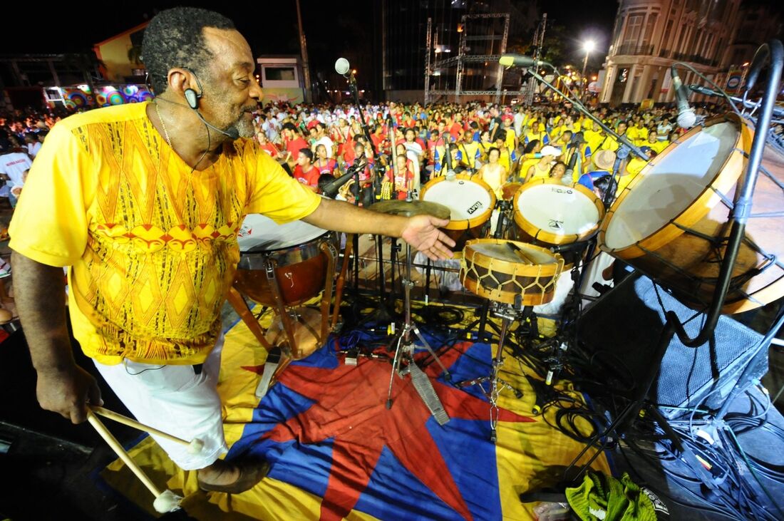 Naná Vasconcelos, percussionista pernambucano