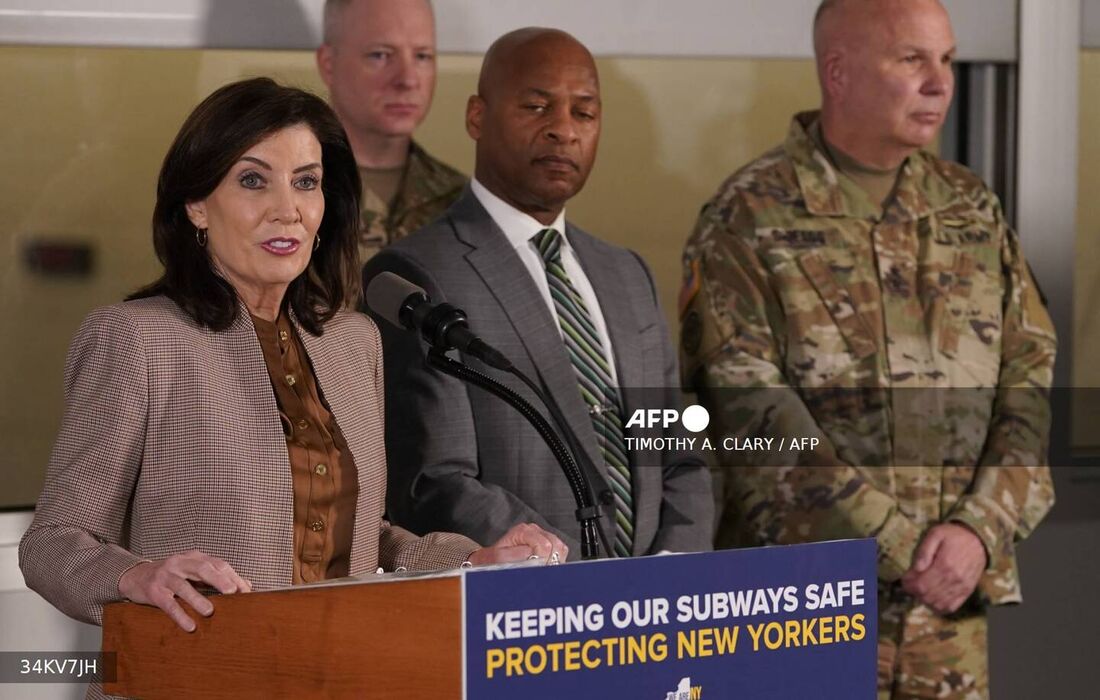 A governadora de Nova Iorque, Kathy Hochul 