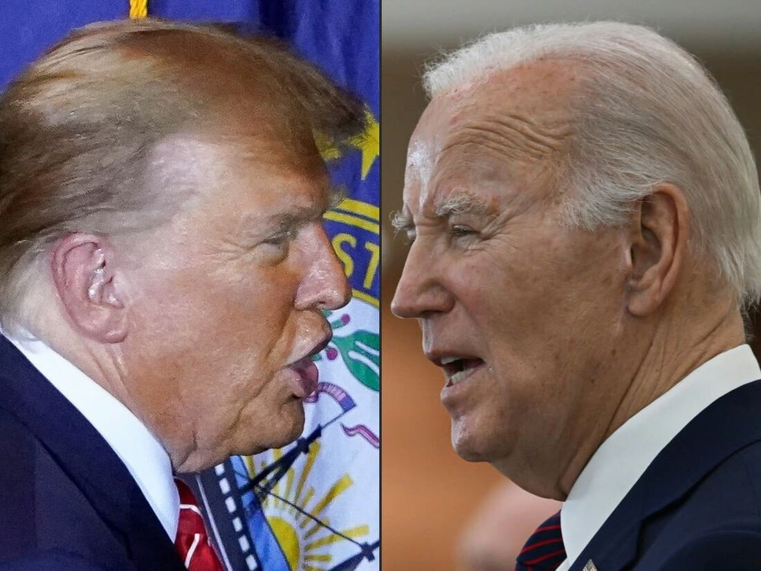 Donald Trump e Joe Biden devem se enfrentar nas eleições americanas 