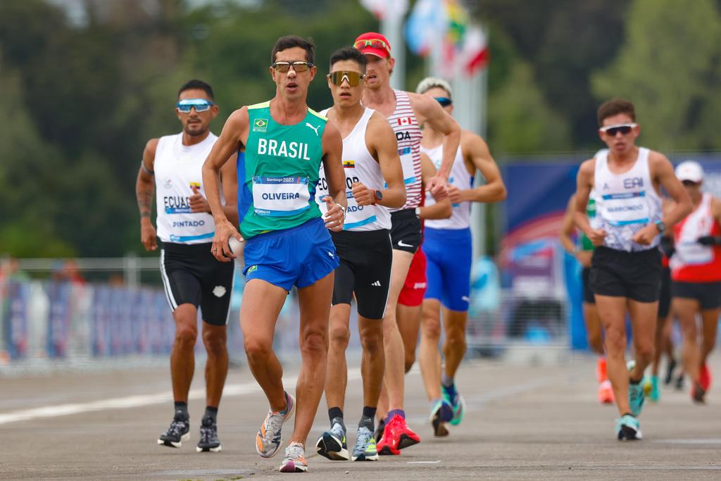 Caio Bonfim, principal nome nacional na disputa do Sul-Americano, foi medalha de prata no Pan-Americano de Santiago em 2023 